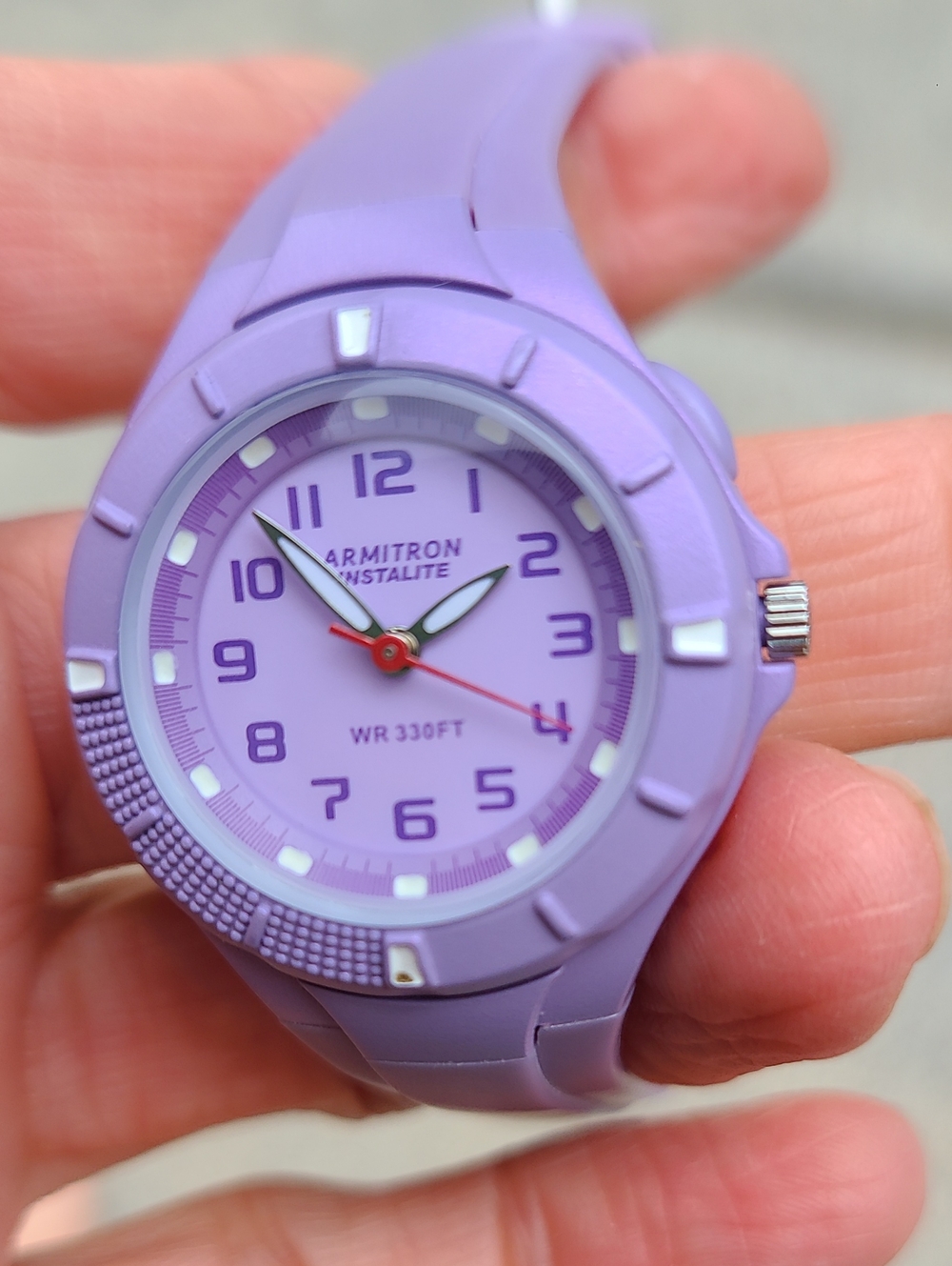 Armitron Lavender Resin Sport Watch